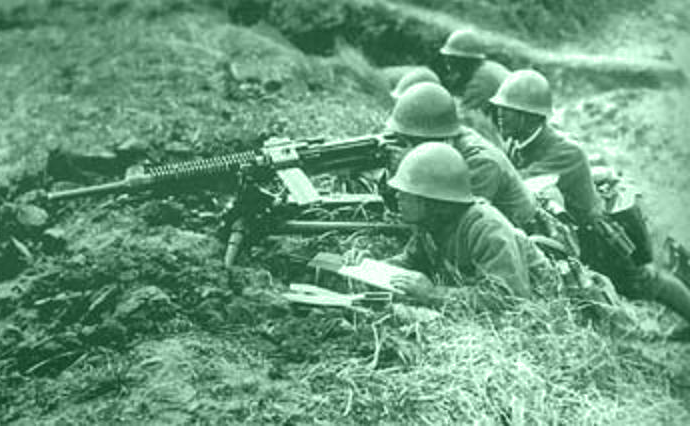 Японские войска в обороне