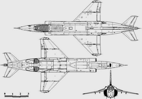 Як-36м - схема