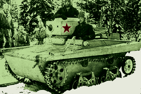 Зимняя война. Плавающий танк Т-38 Красной Армии