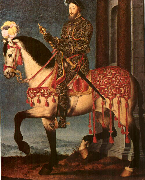 Франциск I на коне
