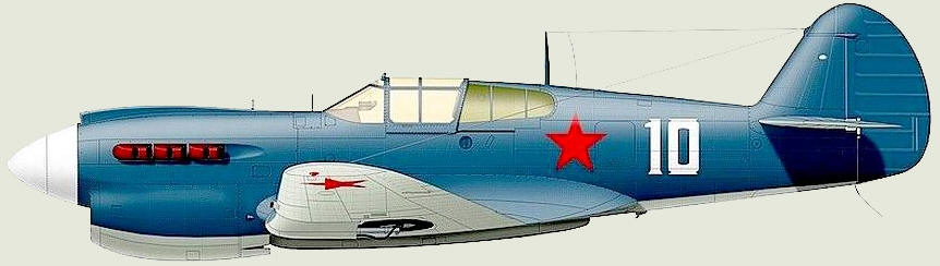 P-40 E Kittyhawk Дважды Героя Советского Союза Бориса Сафонова, на котором он погиб 30 мая 1942 года